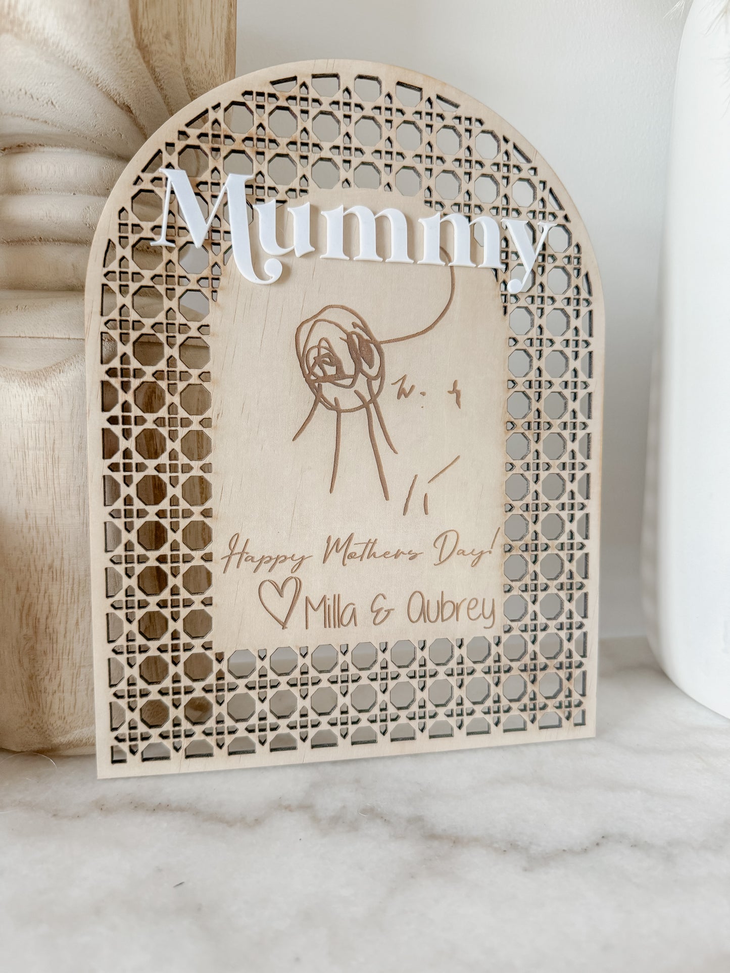 Personalised drawing Mother's Day Board