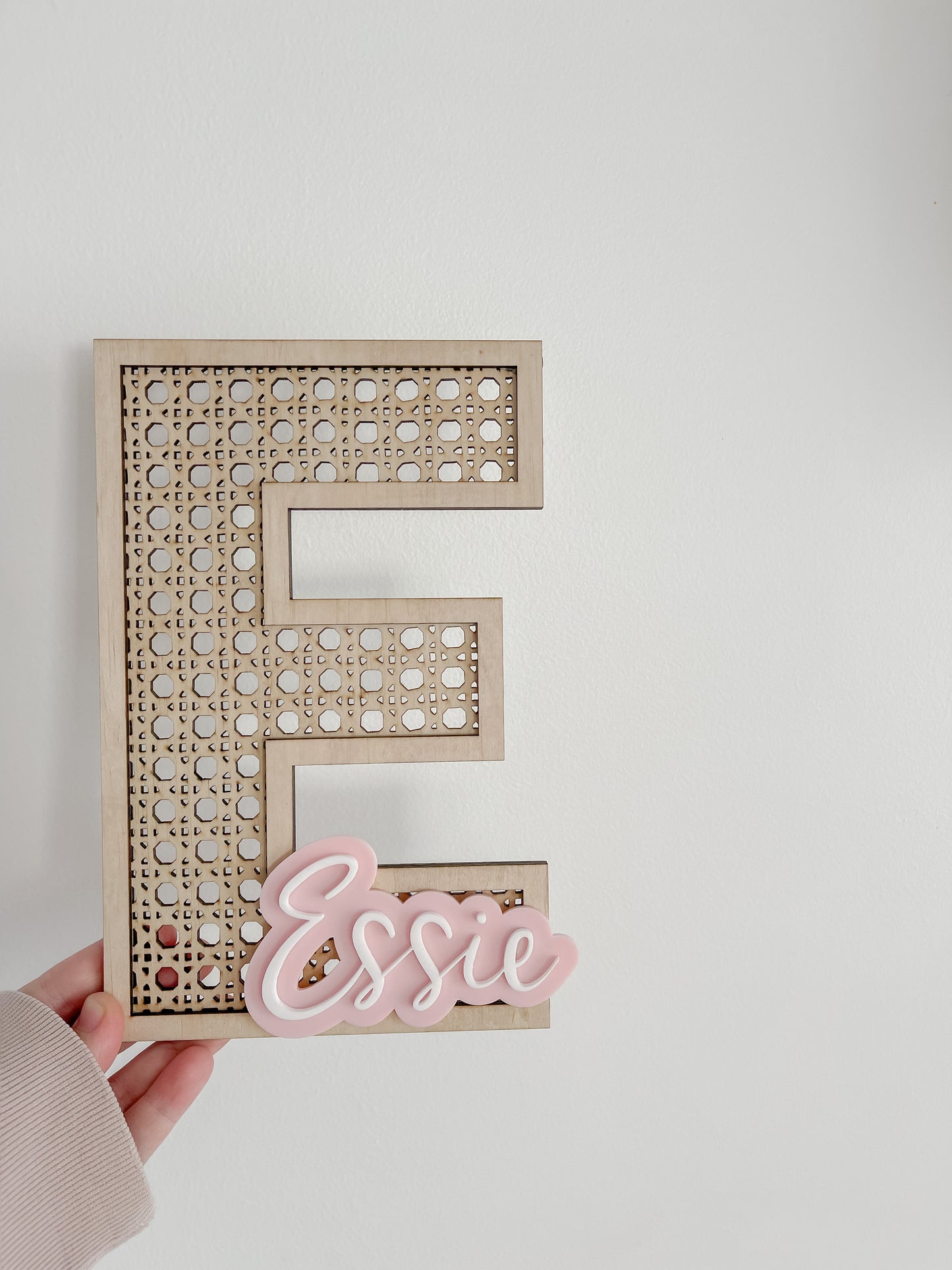 Rattan letter name Sign