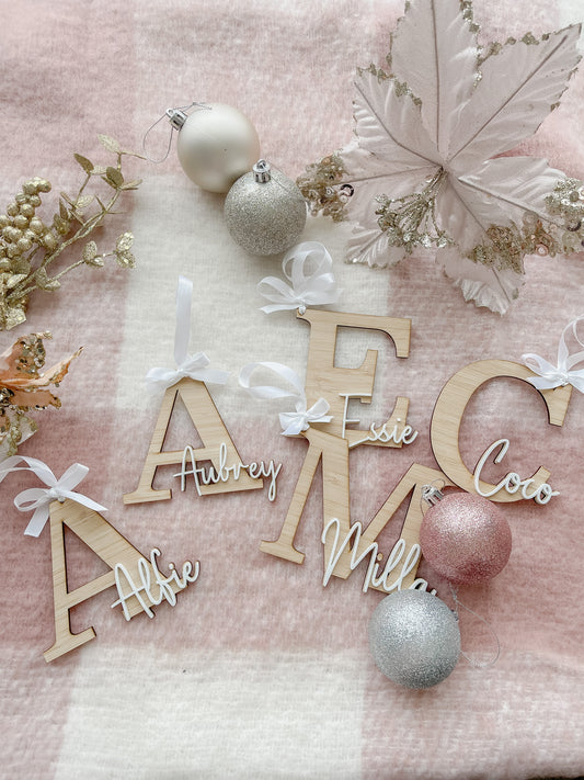 Personalised Monogram Christmas Ornaments