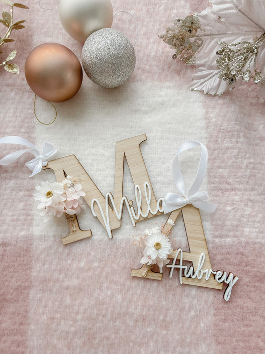 Everlasting Personalised Monogram Ornaments