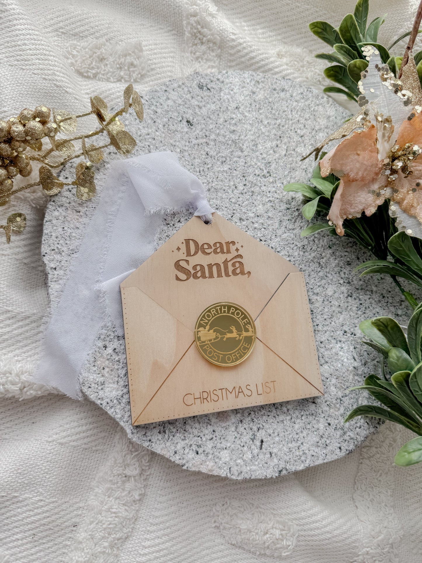 Letter to Santa ornament